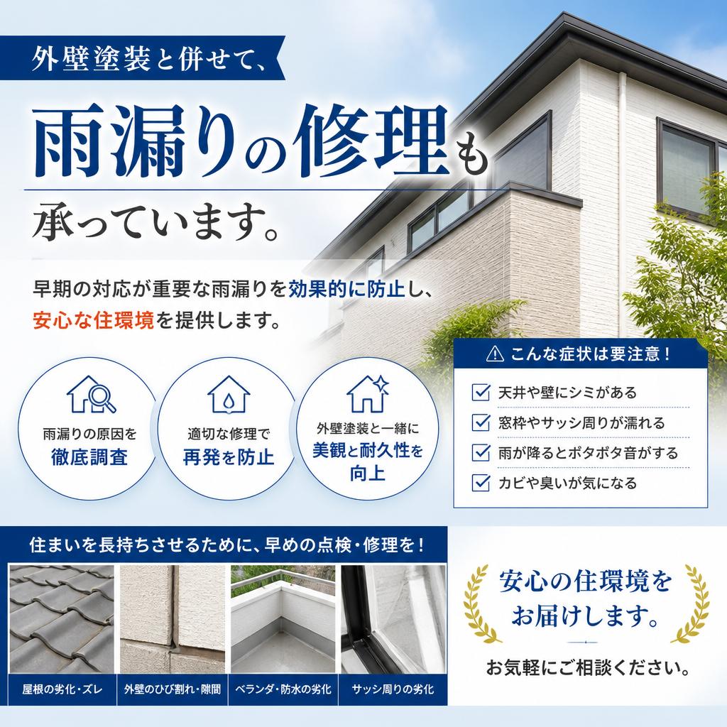 雨漏り修理サービス