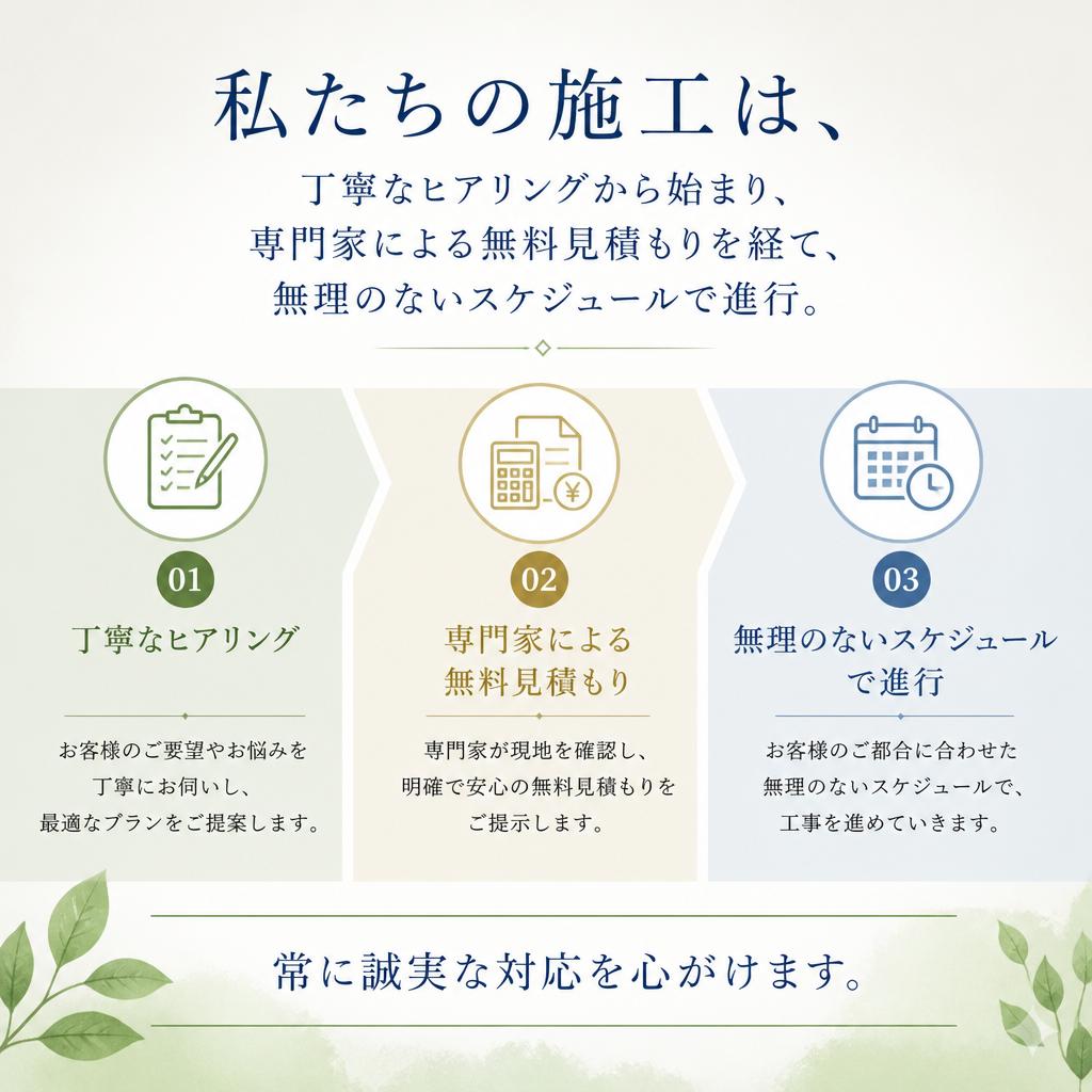 施工の流れ