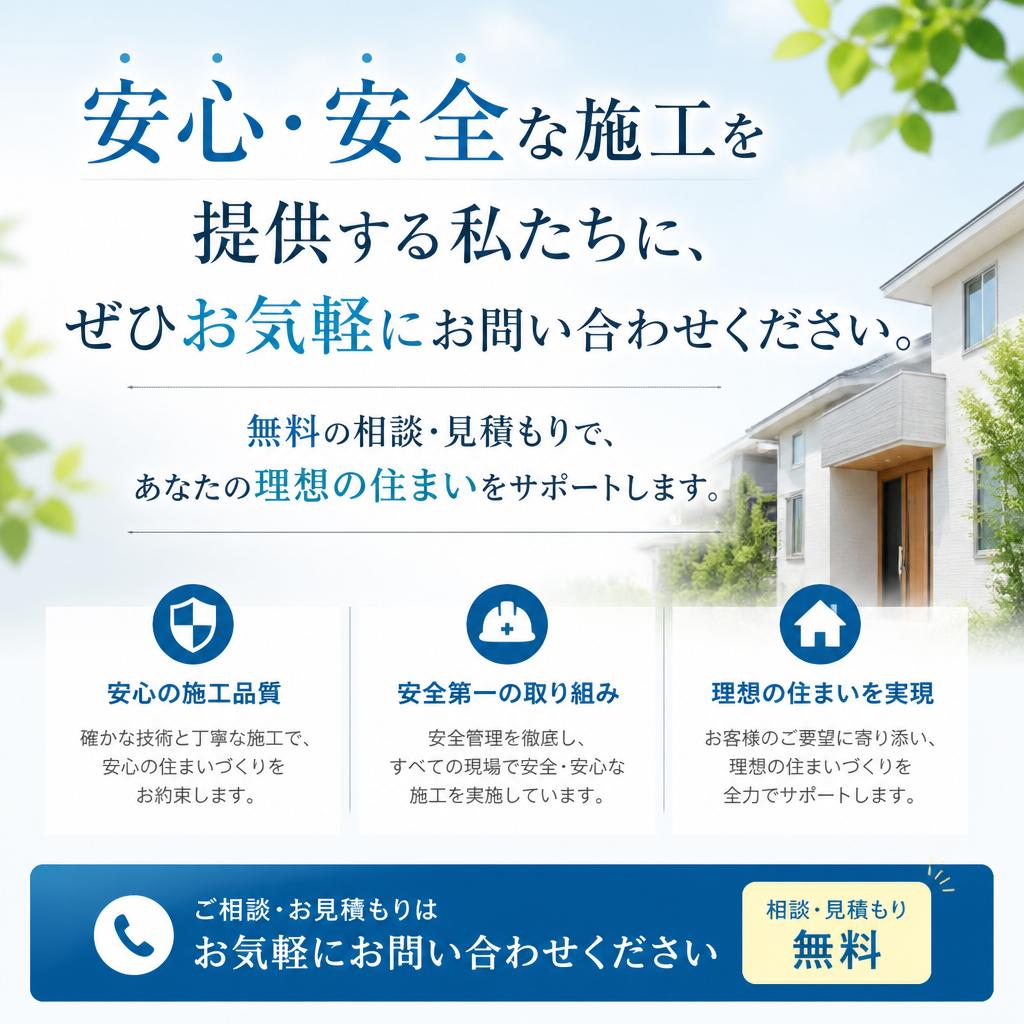 今すぐ無料相談・見積もり！