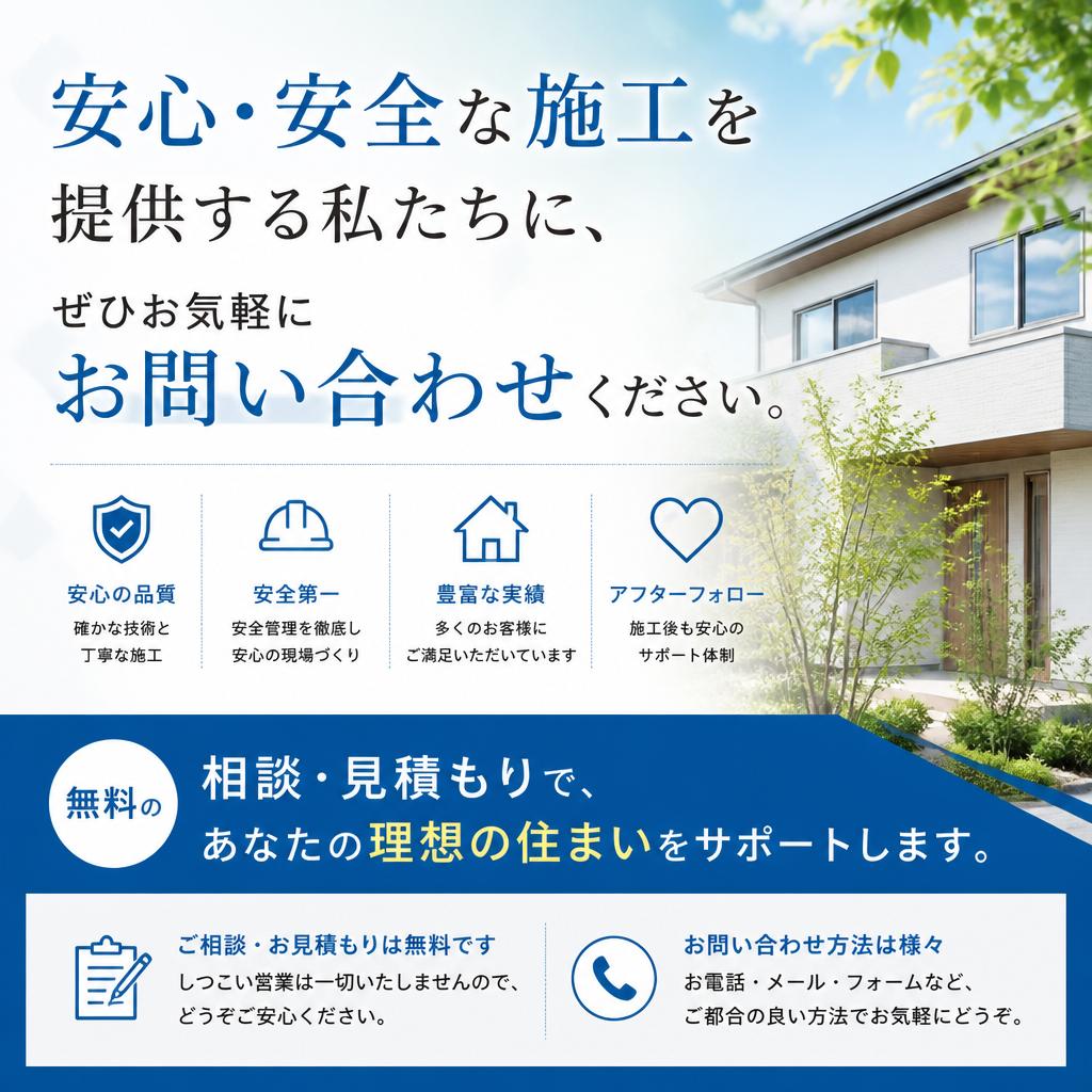 今すぐ無料相談・見積もり！