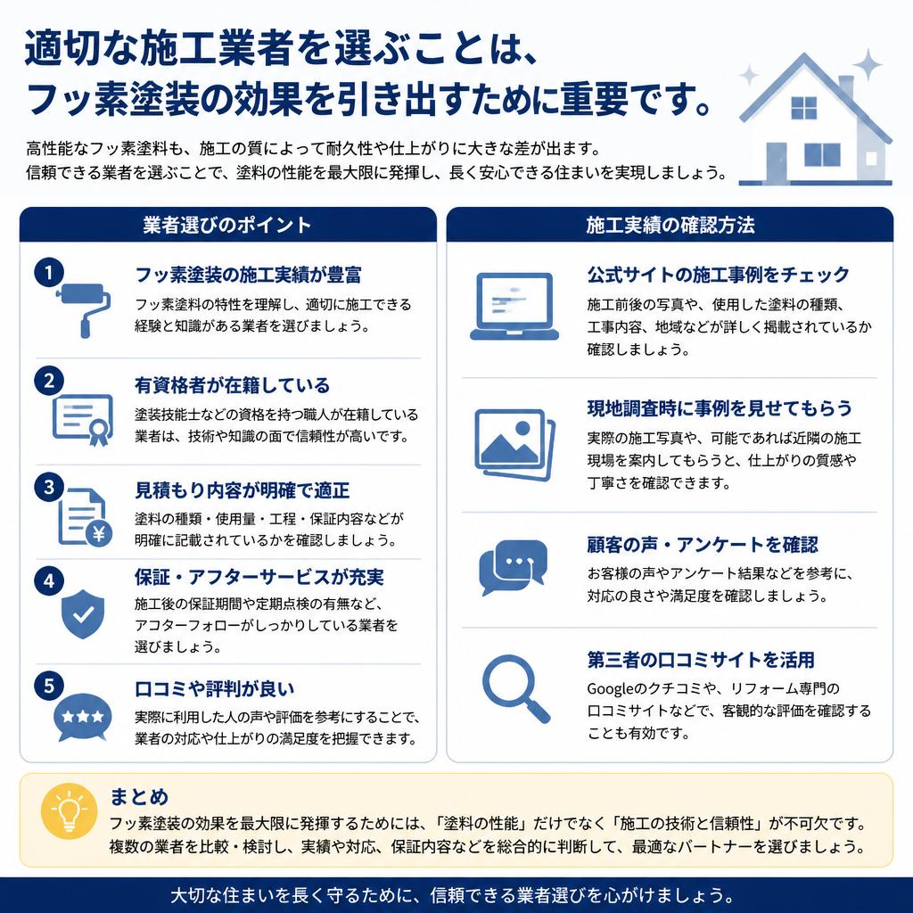 信頼できる施工業者の選び方