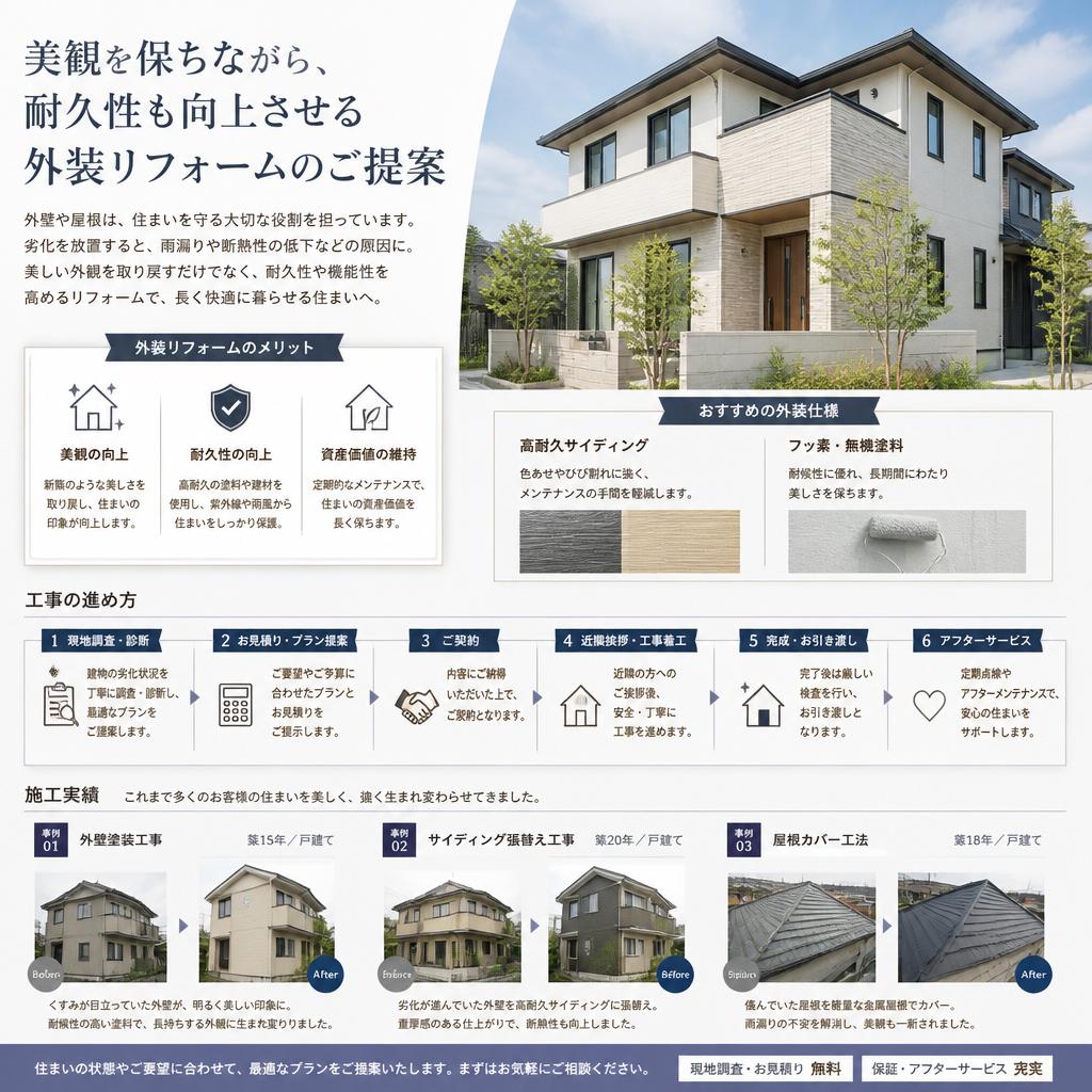 外装リフォームの提案