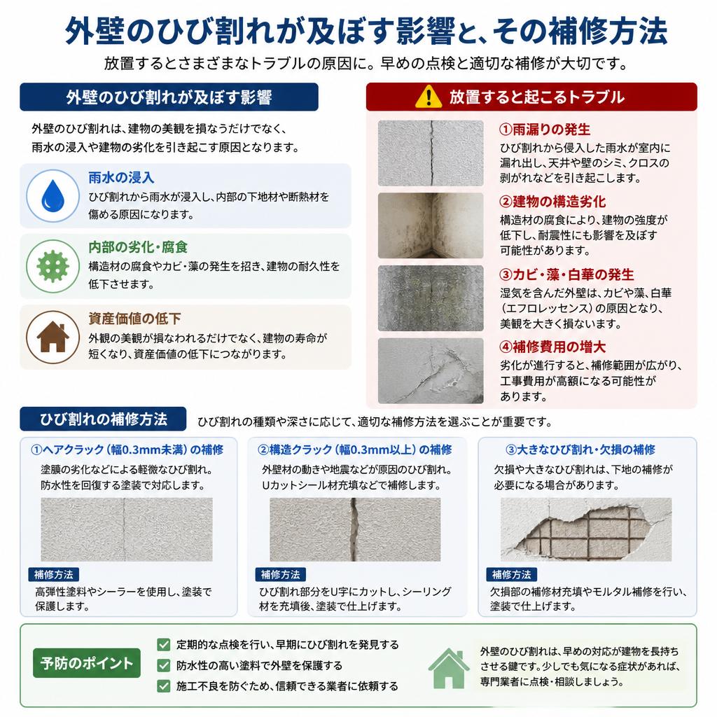 ひび割れ補修の必要性