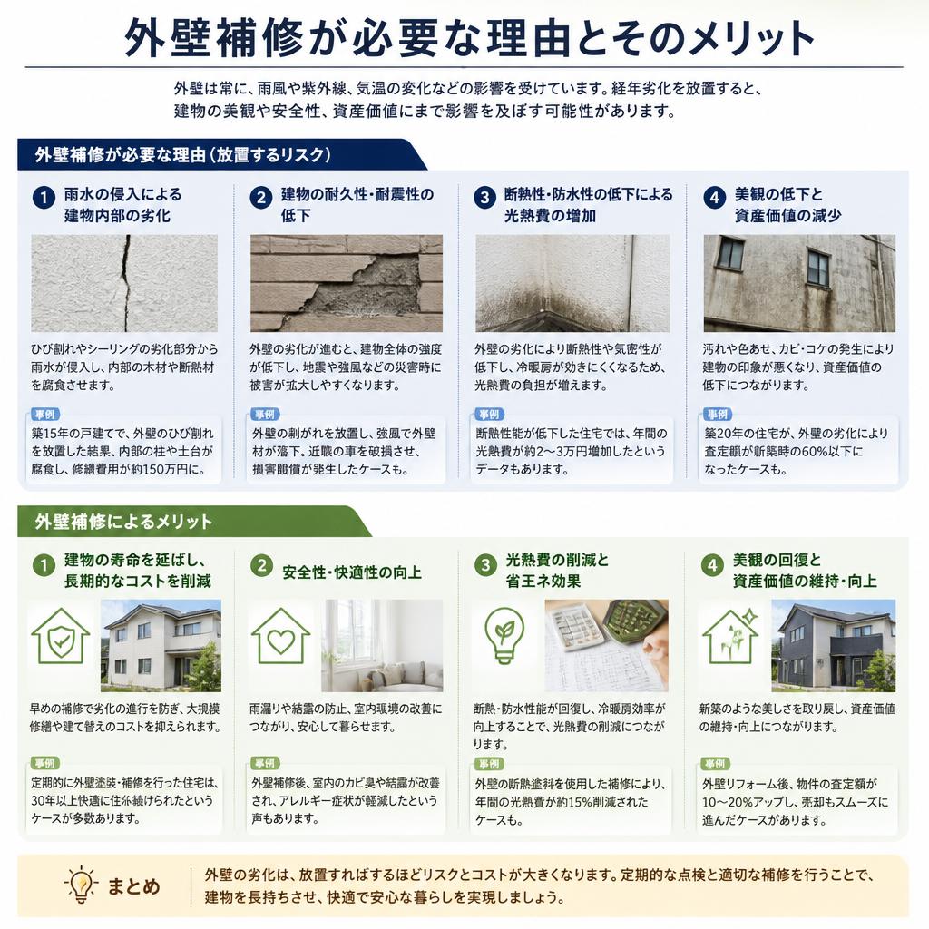 2. 外壁補修の重要性