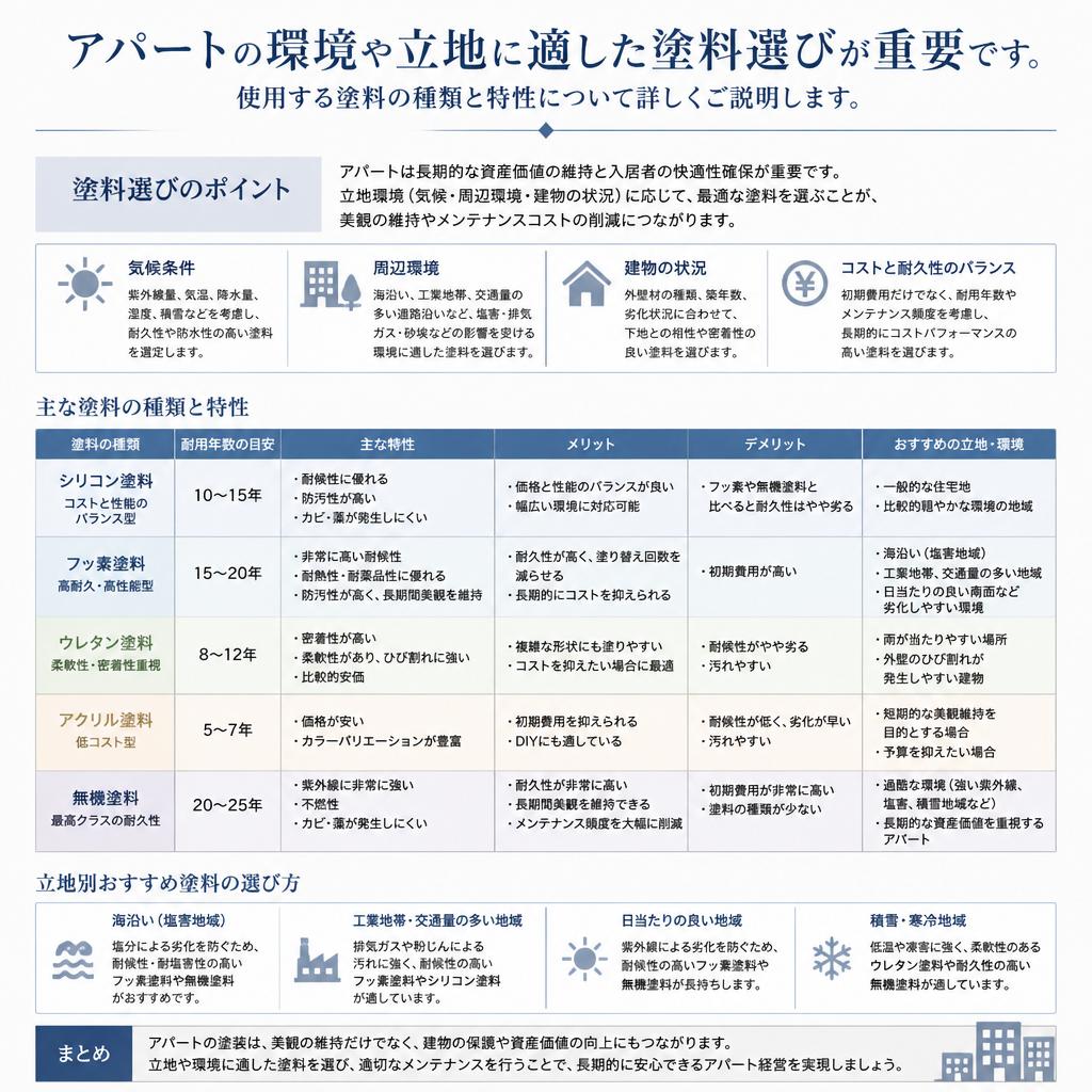 4. 外壁塗装に使用する塗料の選び方