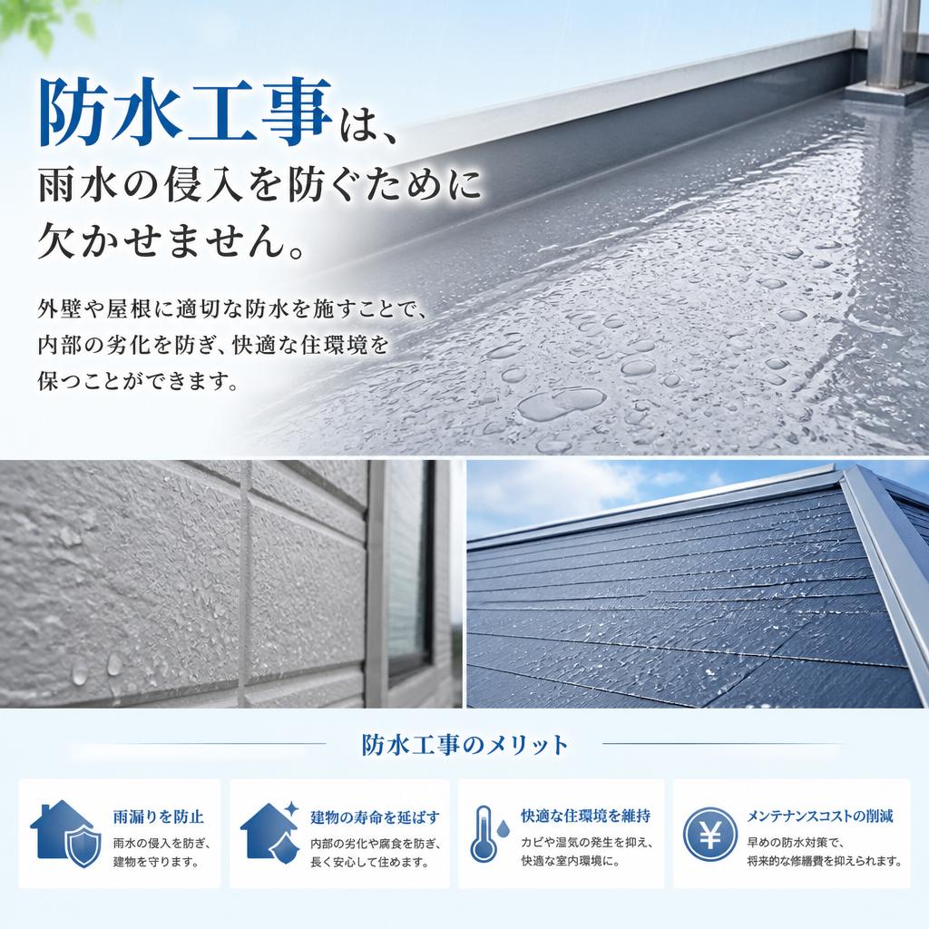 防水工事のメリット