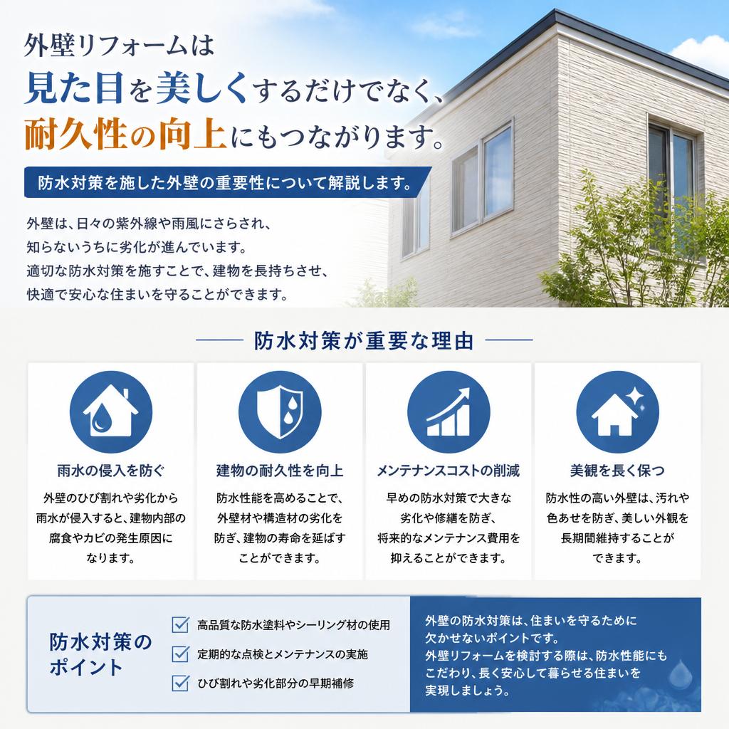外壁リフォームで美観と耐久性を