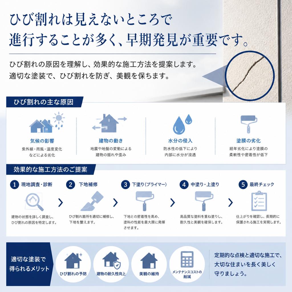 ひび割れの原因と対策