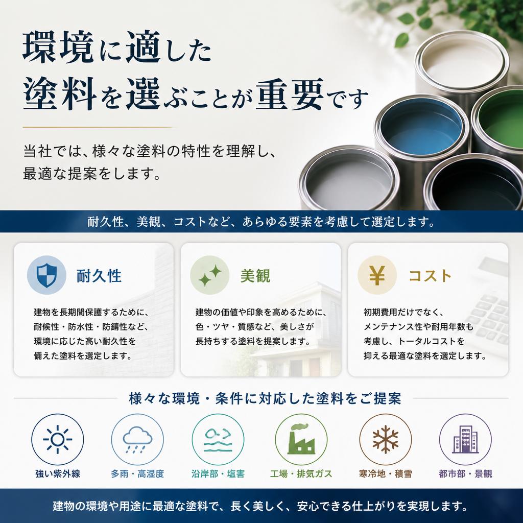 塗料の種類と選び方