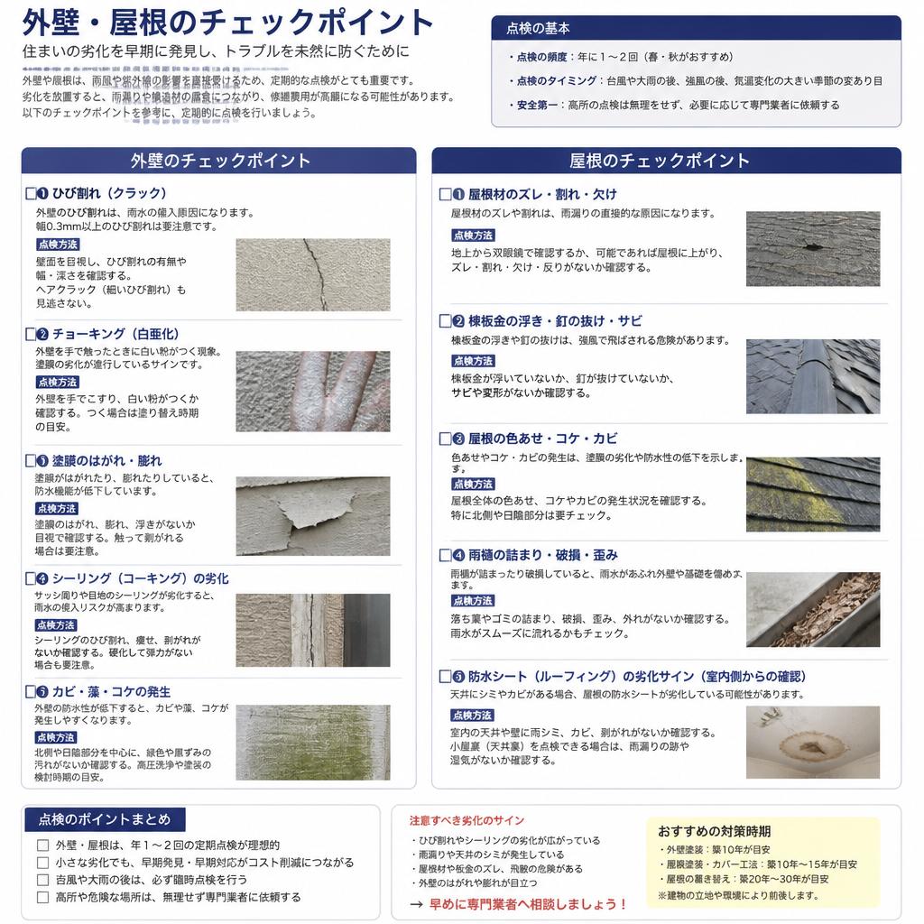 5. 屋根チェックの重要ポイント