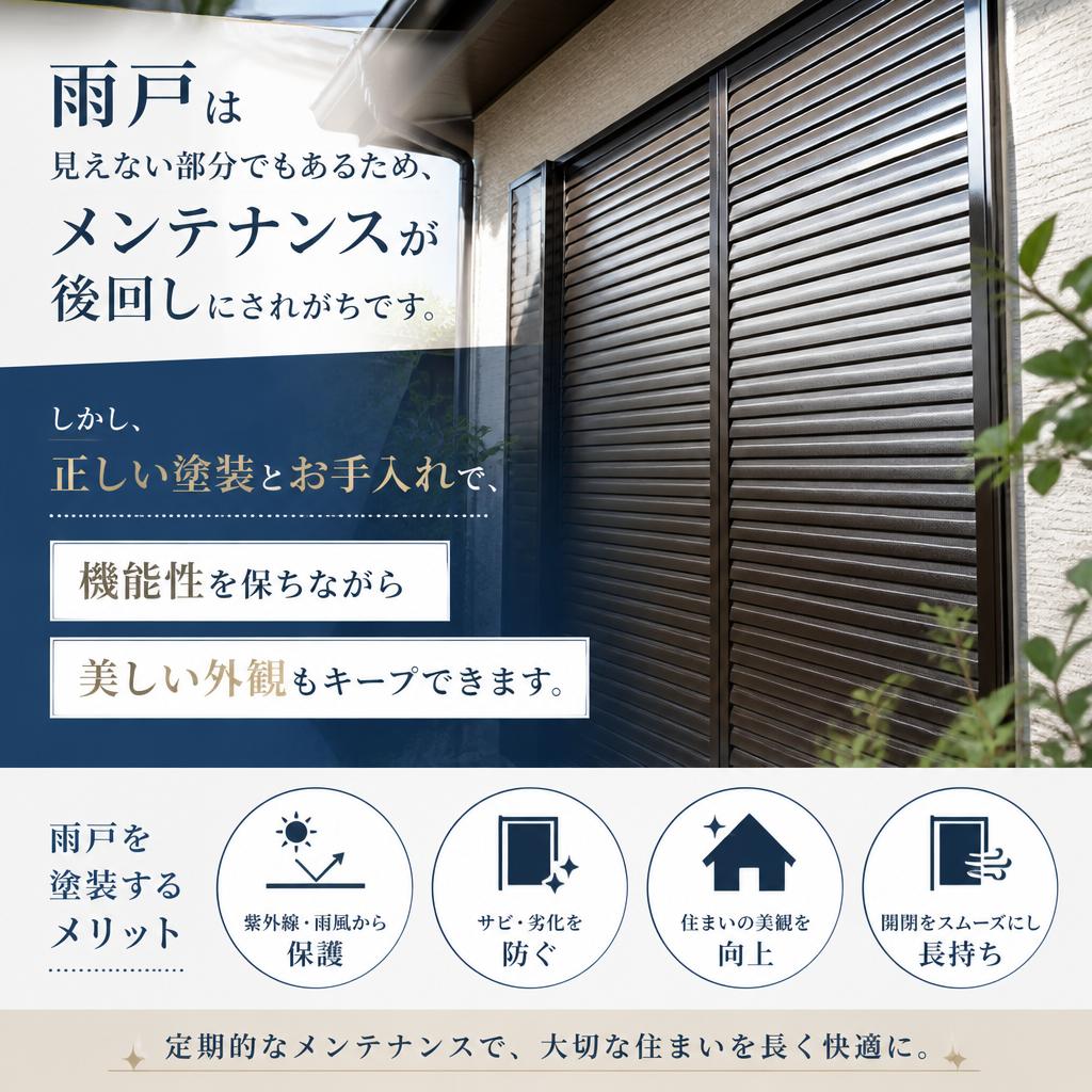 雨戸塗装で機能性と美観を両立！