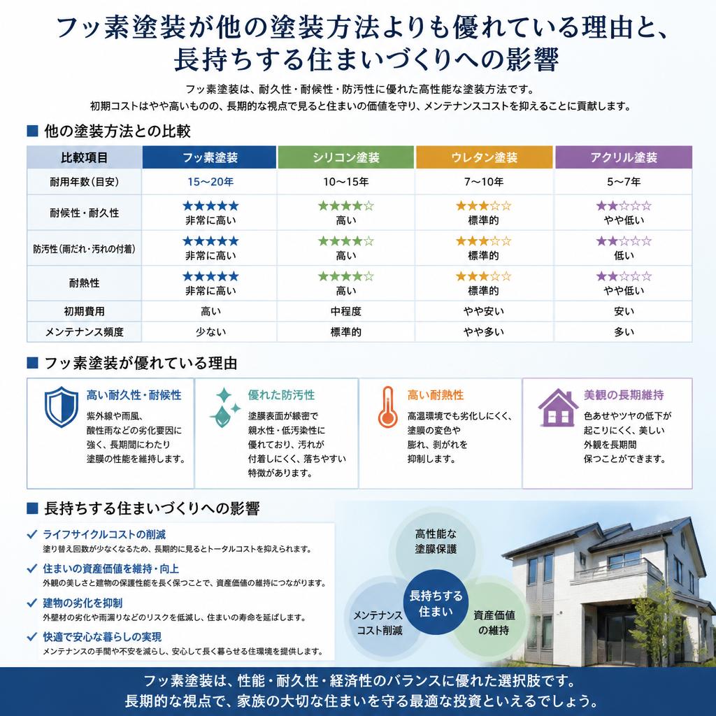なぜフッ素塗装が選ばれるのか？