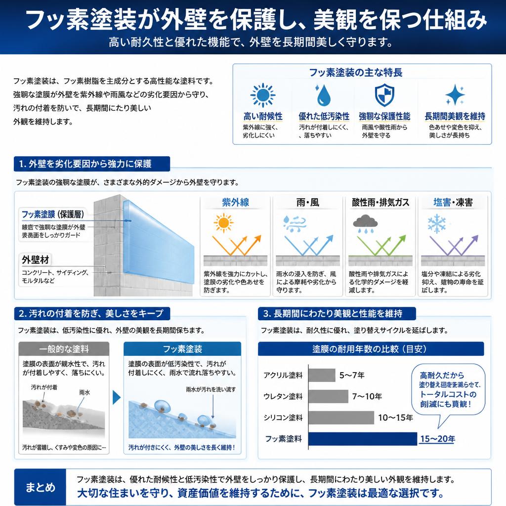 外壁の保護と美観の維持