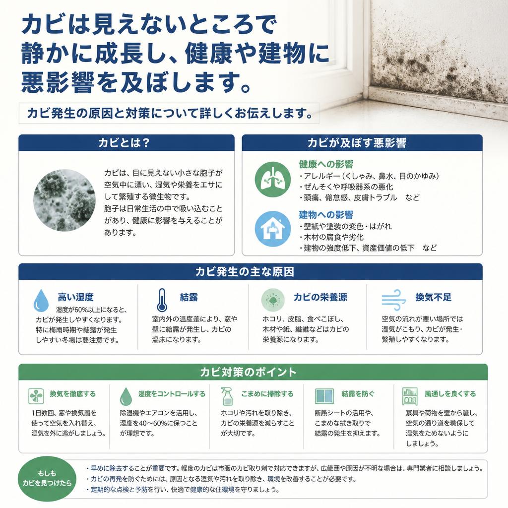 2. カビの発生とその影響
