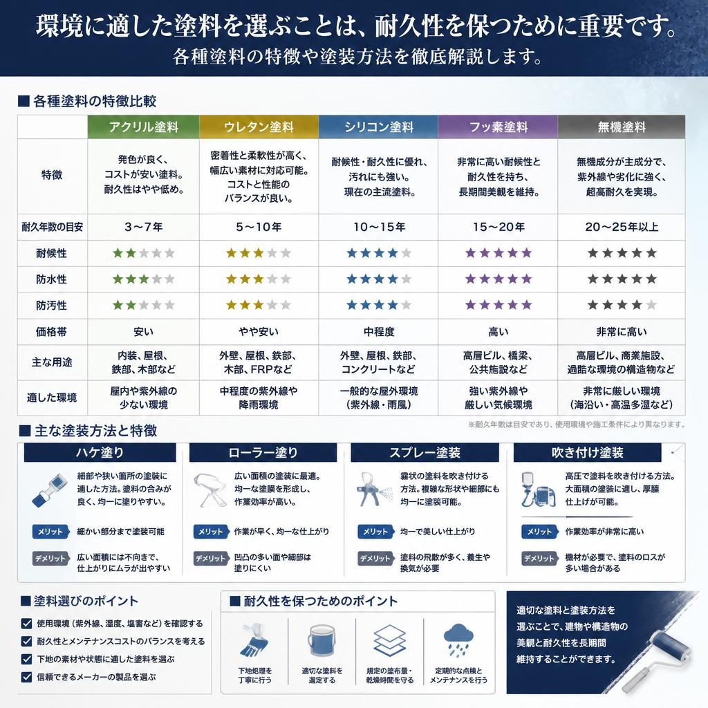 4. 最適な塗料と施行方法について