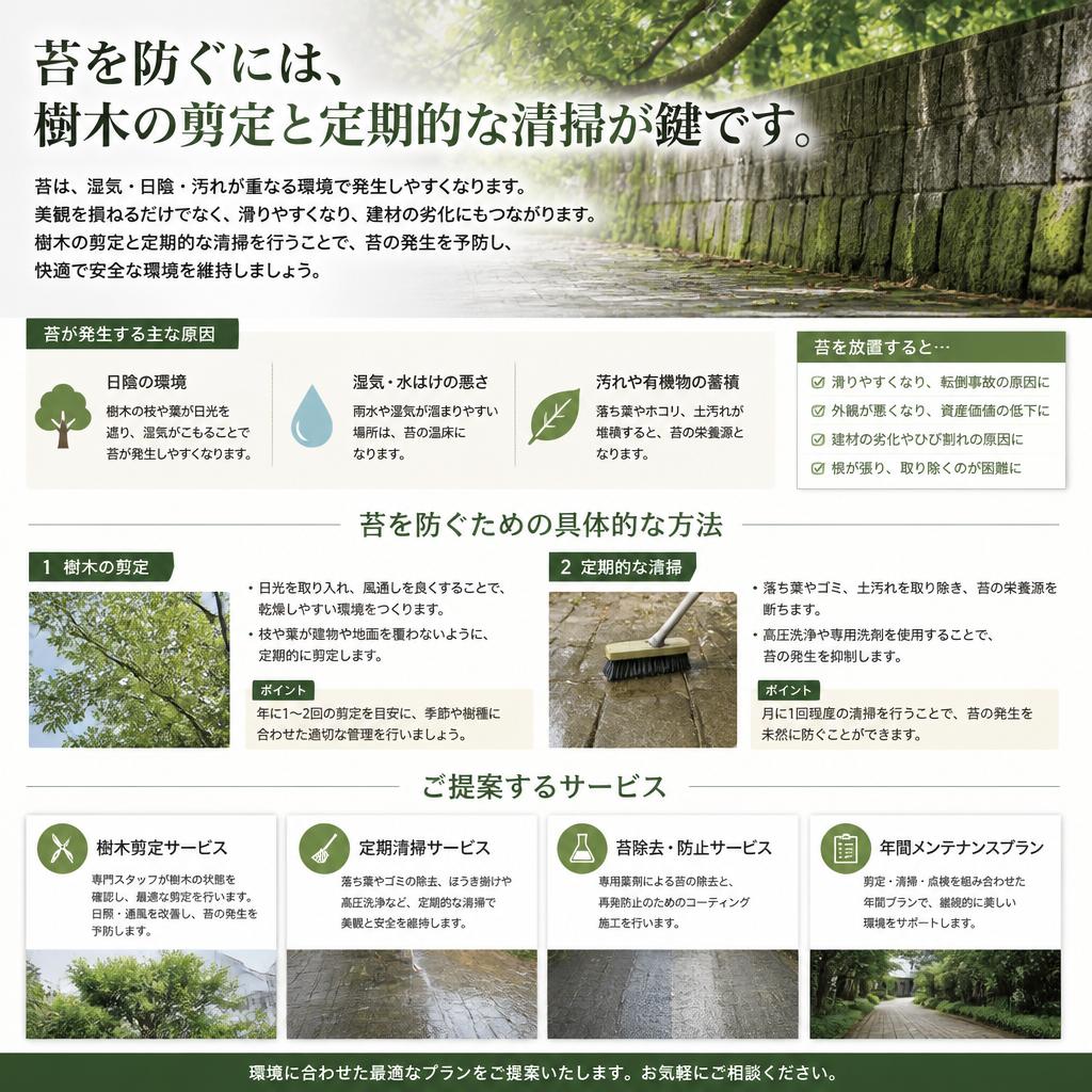 樹木剪定と清掃の必要性