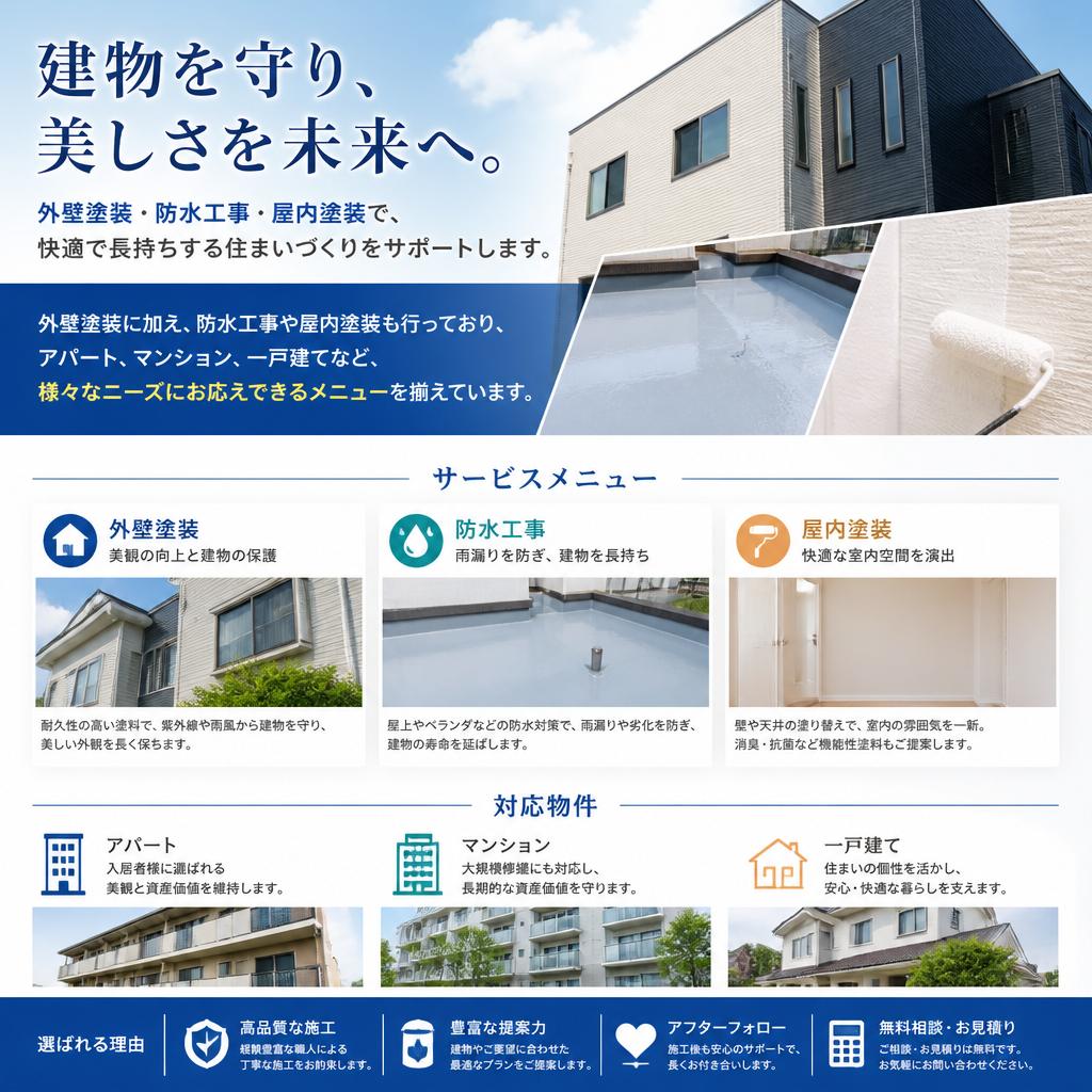 多様なサービス内容
