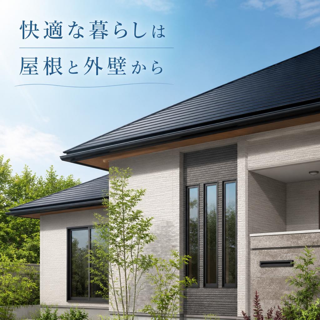 快適な暮らしは屋根と外壁から
