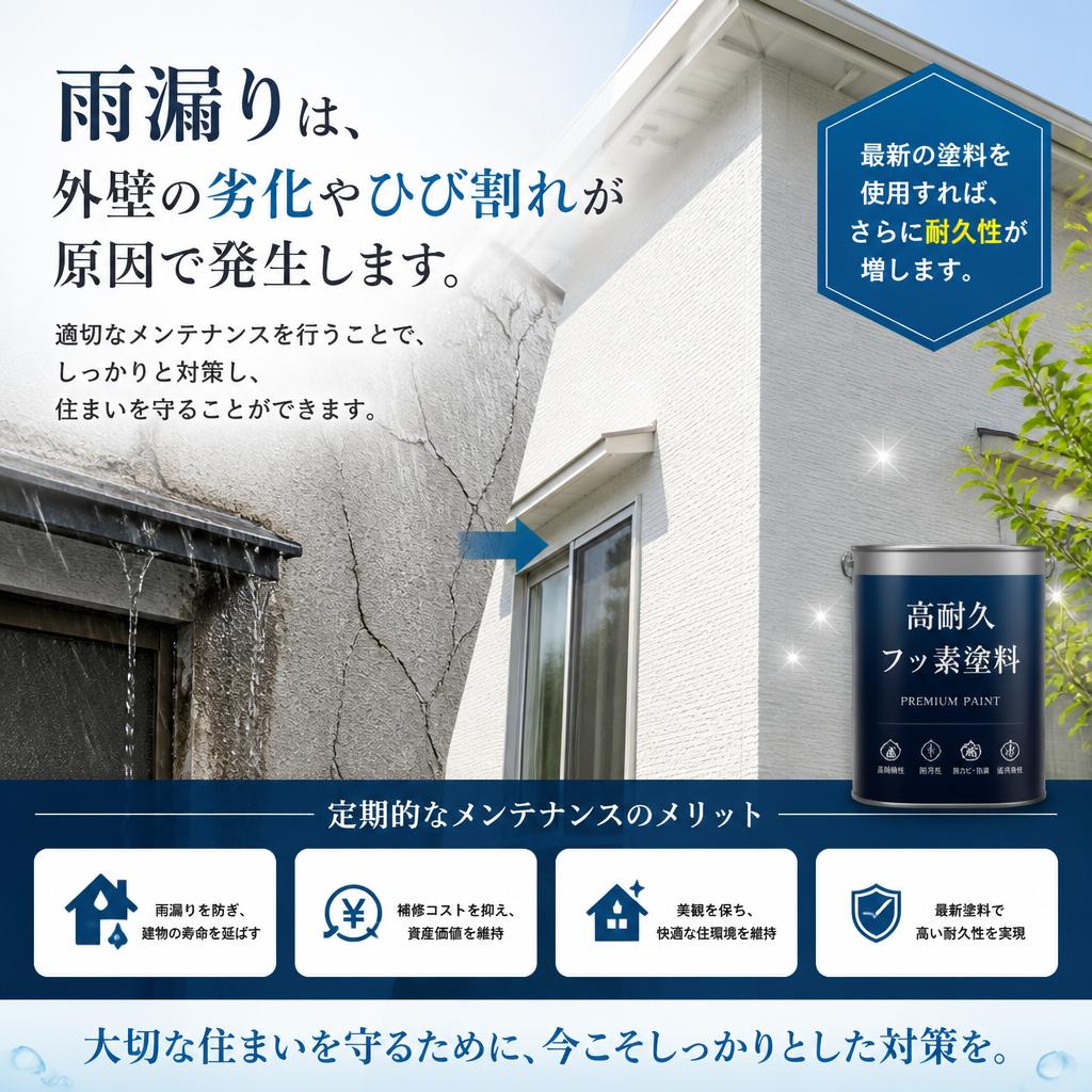 雨漏りの原因と対策