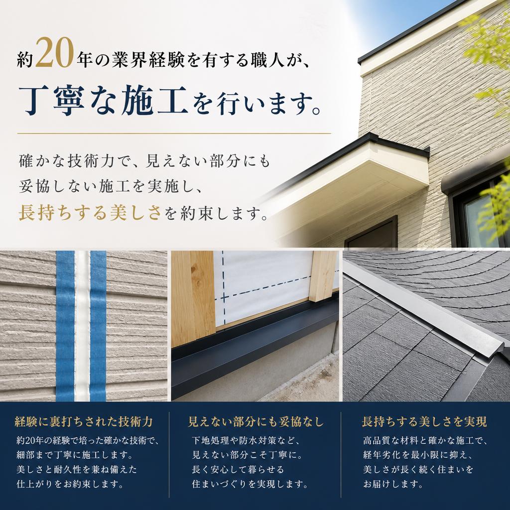 信頼の施工技術と経験