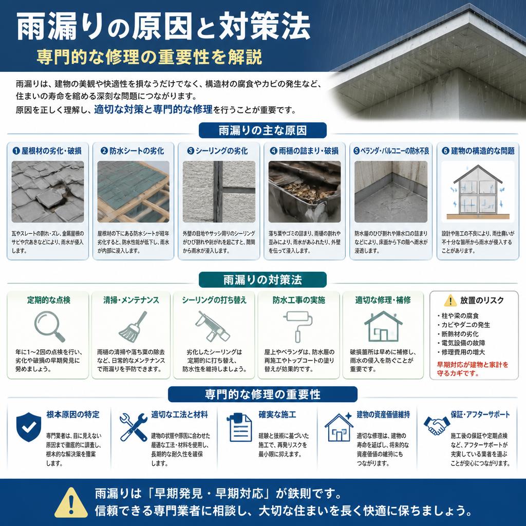 4. 雨漏り修理の専門知識