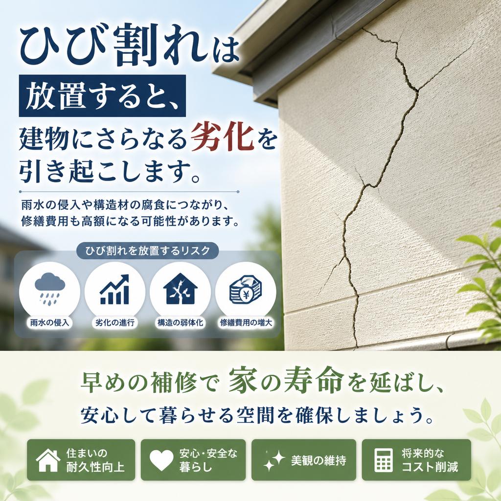 ひび割れ補修の重要性