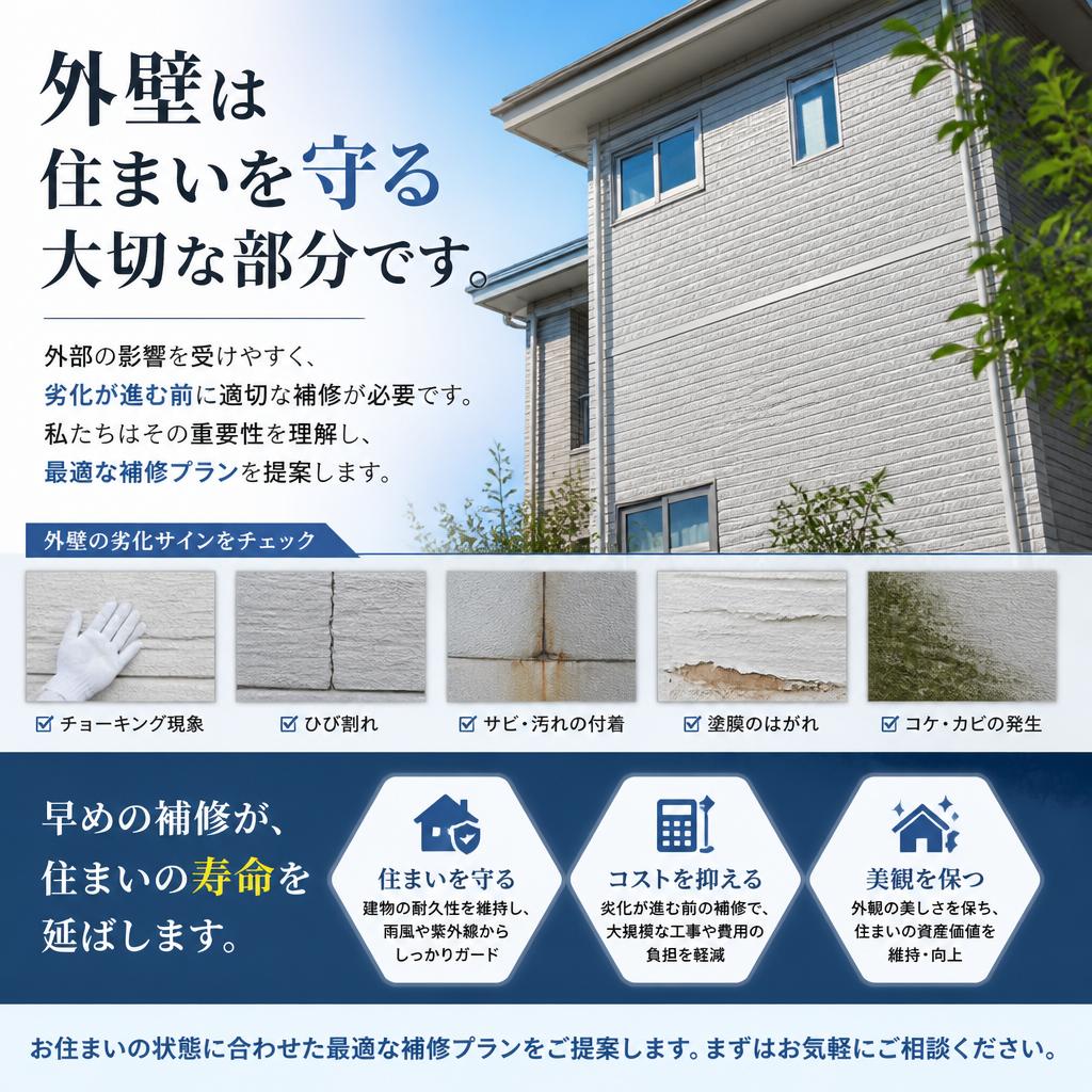 外壁補修の重要性