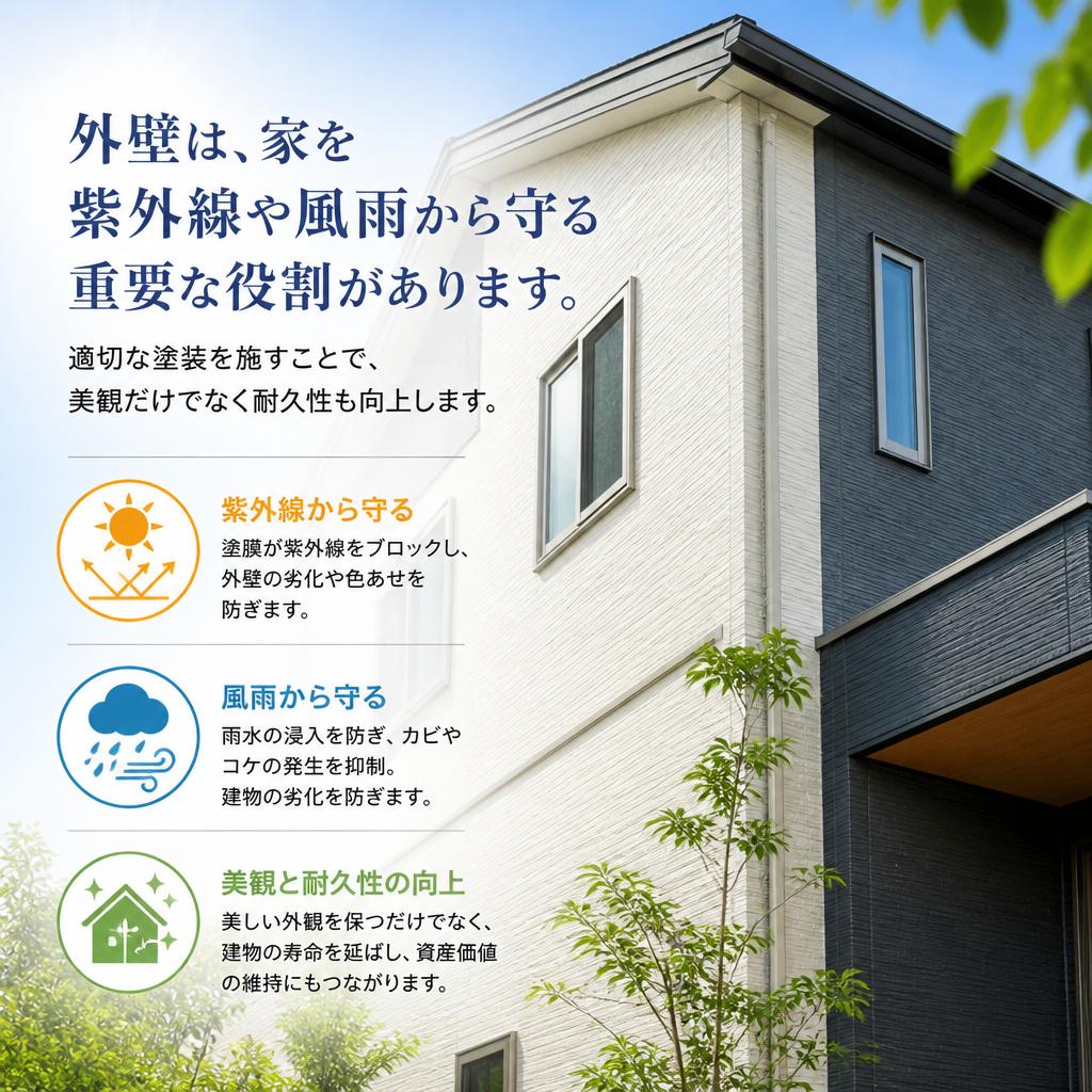 外壁塗装の重要性