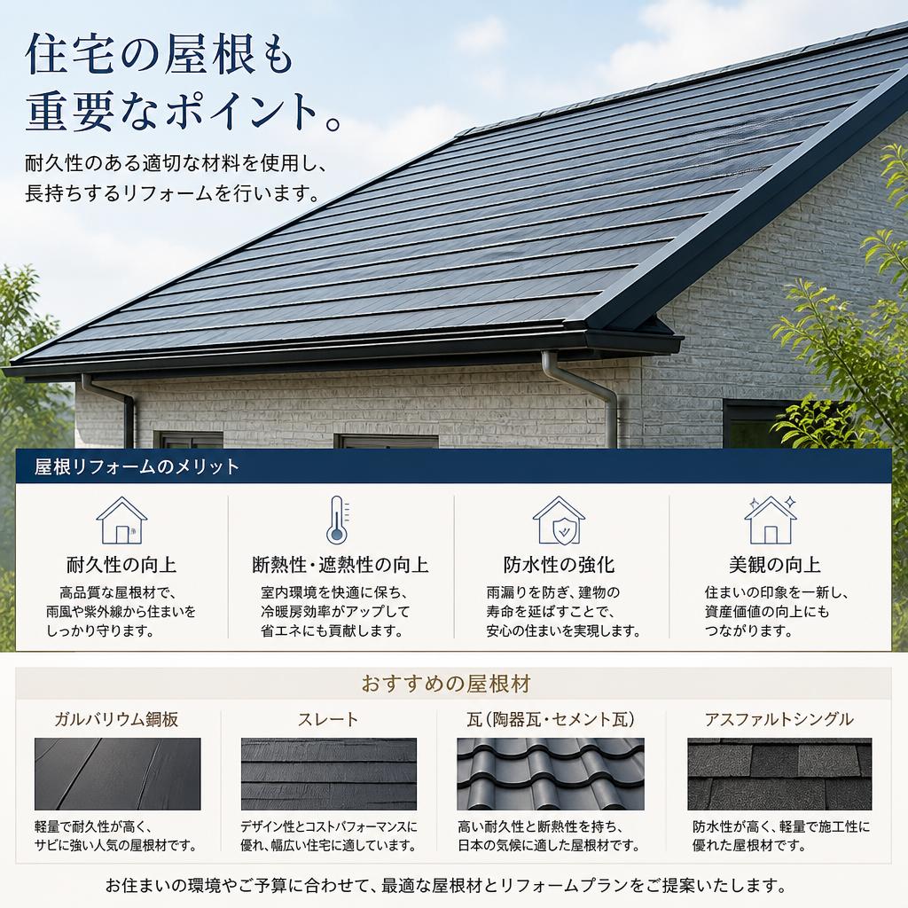 耐久性を考慮した屋根リフォーム