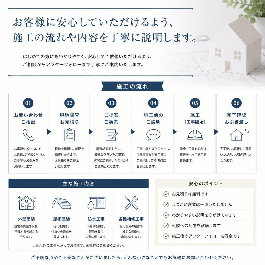 施工プロセスの透明性