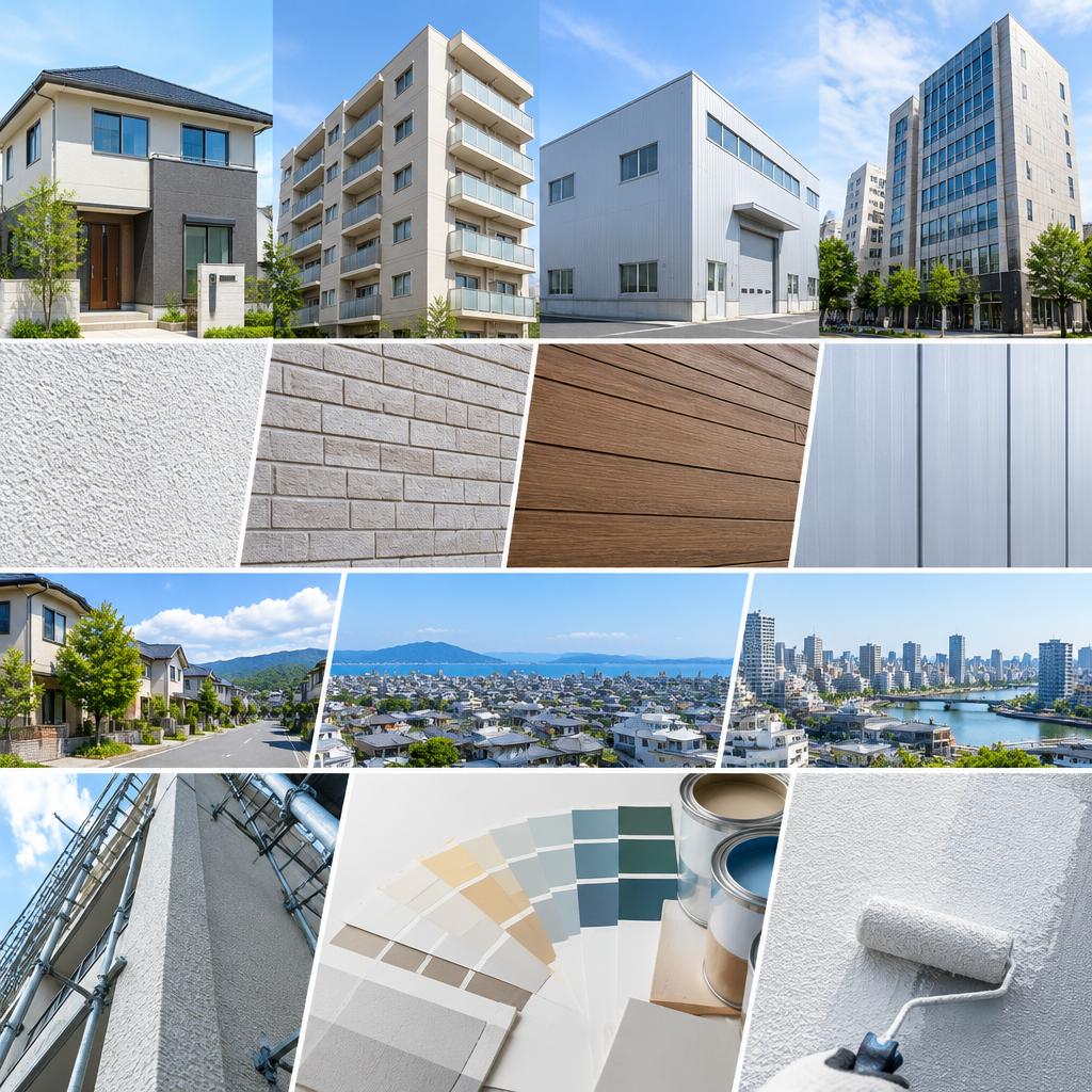 マンションも戸建ても、建物に合わせた塗り替えを