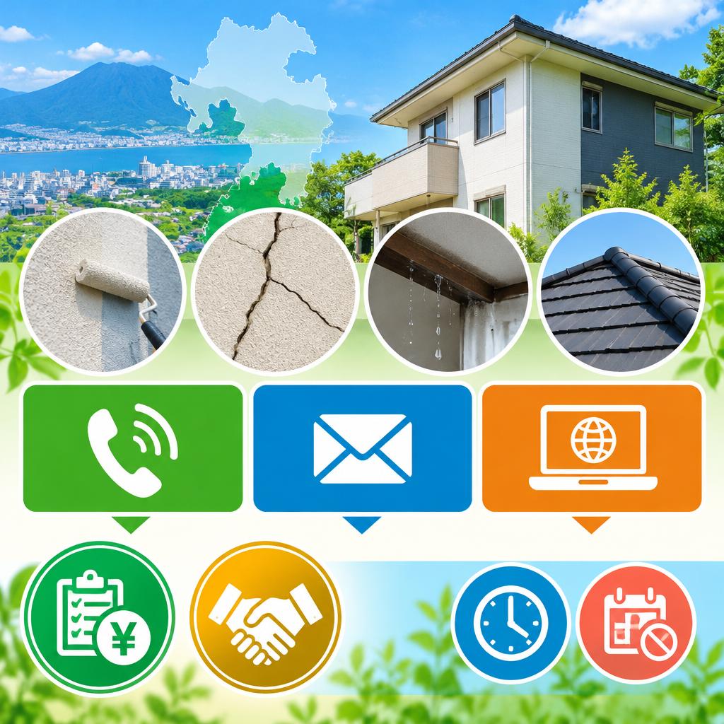 まずは無料相談から。大分の外壁・雨漏り・屋根のお悩みをお聞かせください